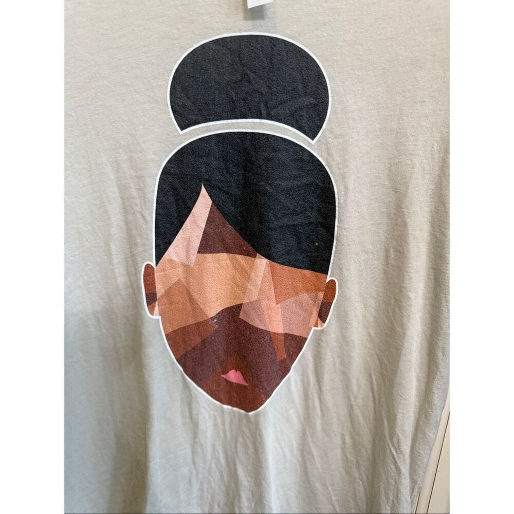 Bella + Canvas Girls Ballet Crew Neck Short Sleeve Graphic T-Shirt Tan Large